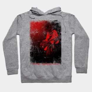 red vintage Stevie Ray Vaughan Hoodie